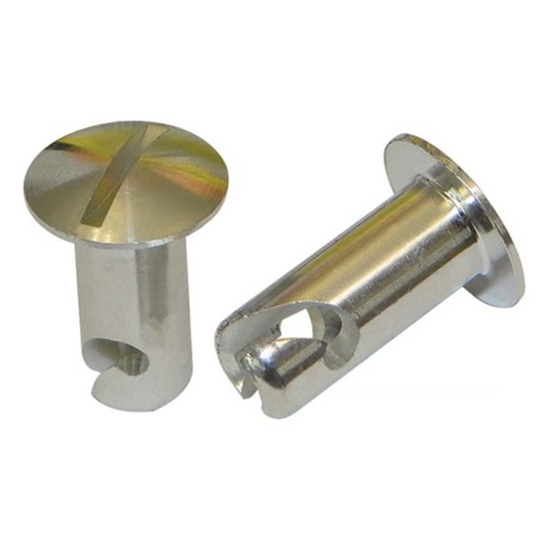 Moroso Quick Fasteners, Oval Slotted, 5/16 x.550, Aluminium, 10pc