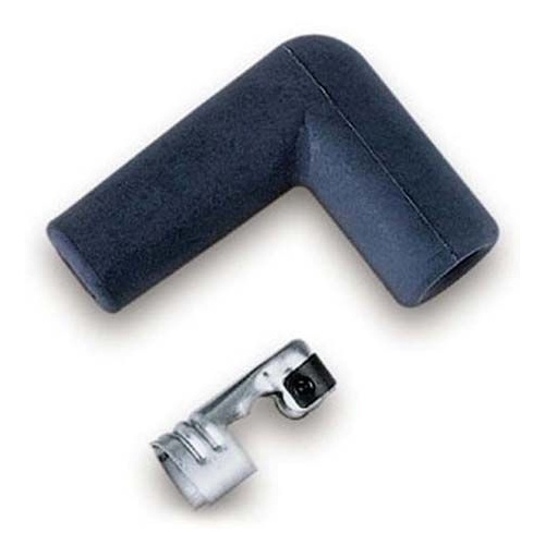 Moroso Spark Plug Boots and Terminals, Blue, 90 Degree Boots, 8mm, Set of 8