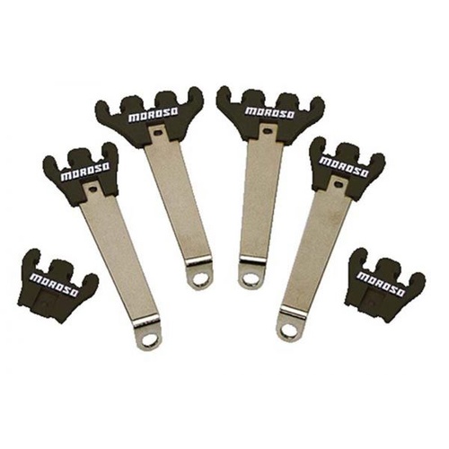 Moroso Ignition Wire Loom/Separator, Horizontal, Steel/Polymer, Chrome/Black, 7-9mm, Kit