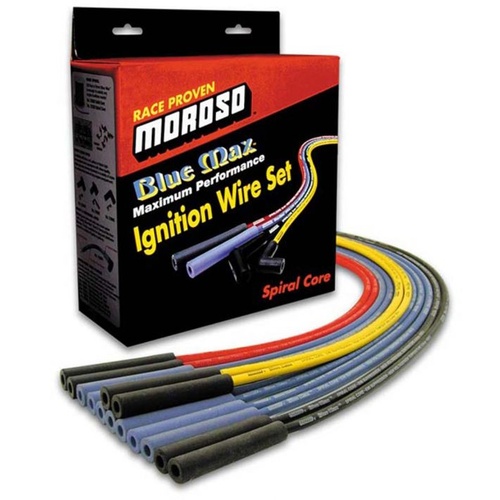 Moroso Ignition Wire, Blue Max Spiral Core, V8, Blue