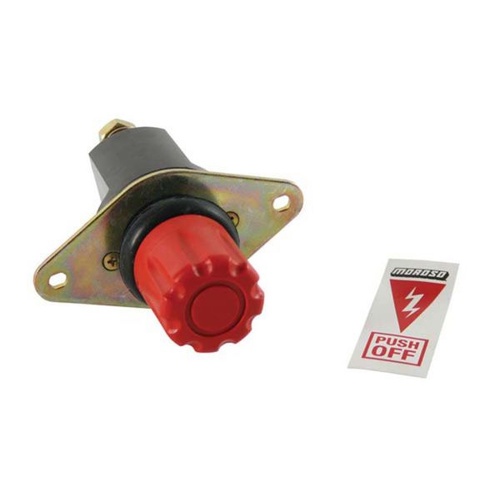 Moroso Battery Disconnect, Push Button, Manual, 24 V, 250 Amps, Each