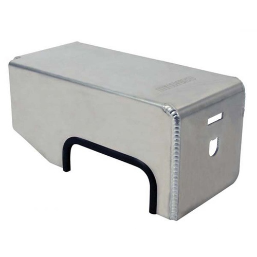 Moroso Fuse Box Dust Cover, Aluminium, Natural, Logo, For Ford, Each