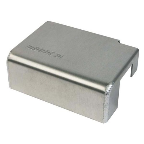 Moroso Fuse Box Cover, Aluminium, Natural, Logo, For Ford, Each