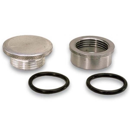 Moroso Weld-In Fill Cap, Steel, Differential, Water, 1.25in. -12 UNF, 1.50in. Outside Dia., Kit