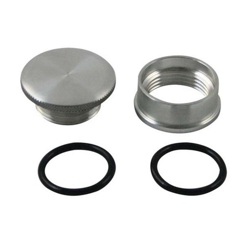 Moroso Weld-In Fill Cap, Aluminium, Differential, Water, 1.25in. -12 UNF, 1.50in. Outside Dia., Kit