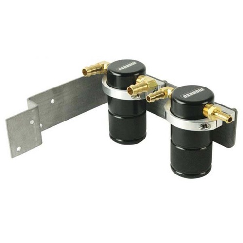 Moroso Air-Oil, Separator Tank, Aluminium, Black Anodized, For Subaru, Kit