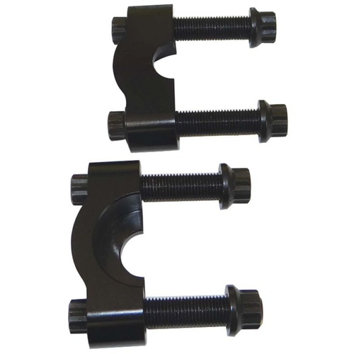Moroso U-Joint Girdles, Aluminium, Black Anodized, Fit 1350/1410 U-Joint, 1.188" Cap Diameter, Race Yoke, Set