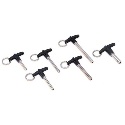 Moroso Quick Release Pins, Steel, Gold Iridited, .3125in. Dia., 2in. Long, 12, 160 lb. Shear Load, Pair