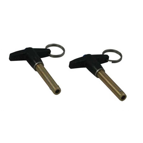 Moroso Pins, Quick-Release, 18, 400 lbs. Double Shear Load, Steel, 3/8in. Dia., 1.5in. Length, Pair