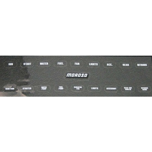 Moroso Label, Replacement Switch Panel, Each