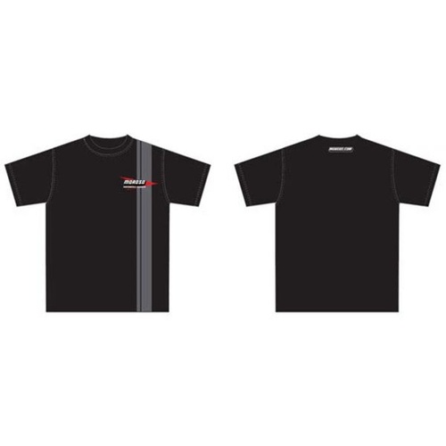 Moroso T-Shirt, Short Sleeve, Cotton, Black, Performance Logo, 2XL, Each