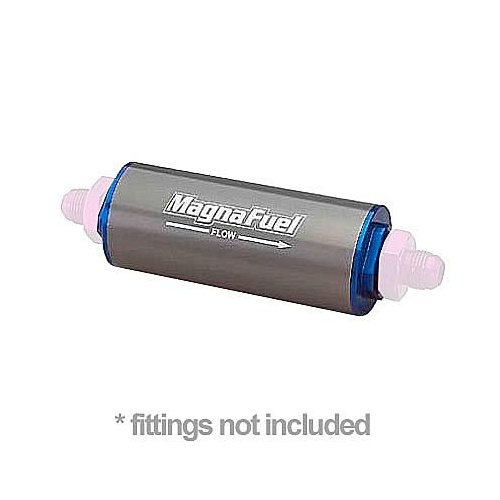 MAGNA FUEL Fuel Filter, Gasoline, Alcohol, Aluminium Housing, 150 Microns, -12 AN Inlet/Outlet, Each
