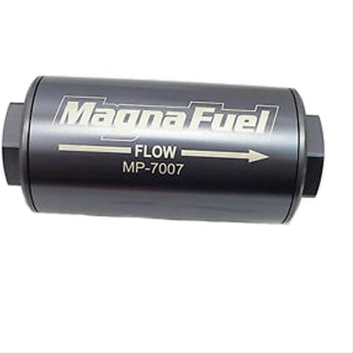 MAGNA FUEL Fuel Filter, Inline, 10 microns, Aluminium Housing, Paper Element, -10 AN Male Threads, Each