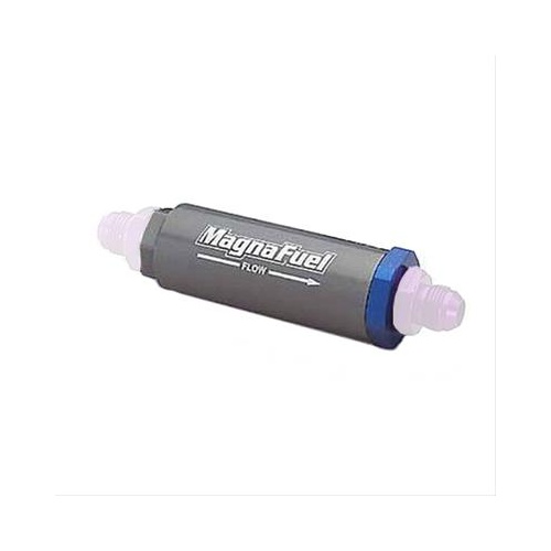 MAGNA FUEL Fuel Filter, Gasoline, Alcohol, Aluminium Housing, 25 Microns, -8 AN Inlet/Outlet, Each
