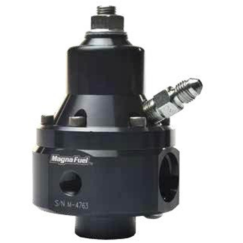MAGNA FUEL Fuel Pressure Regulator, EFI, Boost Reference, Return Style, Black, 35-85 psi, Inline, Each