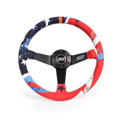 MPI Steering Wheel Med Dish Suede