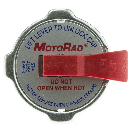 Proflow Motorad Radiator Cap, Safety Lev-R-Vent, Stant 4 psi LRG, Each