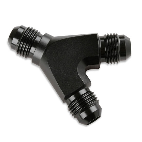 Mr. Gasket Y Adapter -6 -6 -6 Black