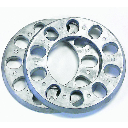 Mr. Gasket Wheel Spacers, Aluminium, 5 x 4.5 in./4.75 in./5.0 in., 5/16 in. Thick, Pair