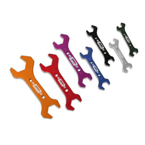 Mr. Gasket AN Wrench Kit, 7-Piece, Aluminium, Anodised, -4 AN to -20 AN, Kit