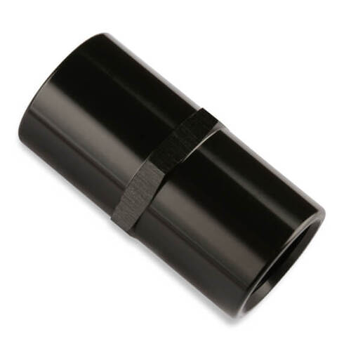 Mr. Gasket Coupler, Fitting, 3/8 in. NPT Female, Aluminium, Adapter, Black, Each