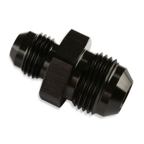 Mr. Gasket Union, Reducer, Fitting, -10 AN to -8 AN Male, Aluminium, Adapter, Black, Each