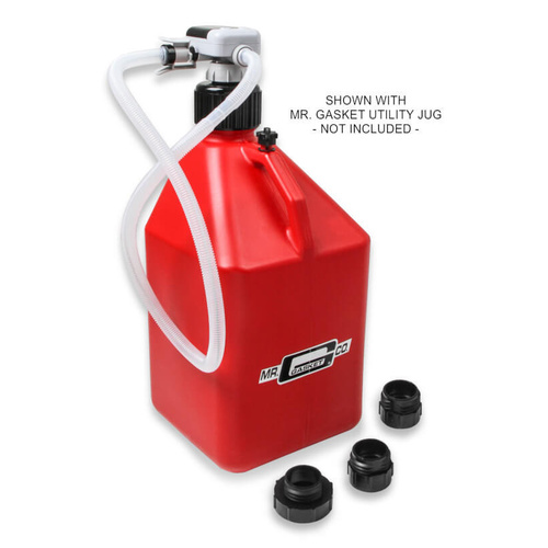 Mr. Gasket Transfer Pump, Fuel, Battery Powered, 3 Gallons Per Minute, Red, Each