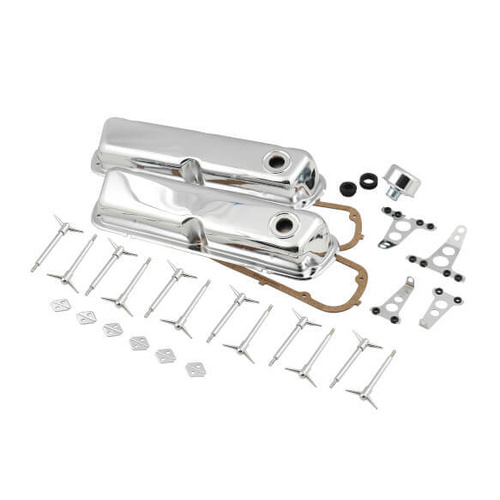Mr. Gasket Engine Dress-Up Kit, For Ford 221/260/289/302/351W V8, Small Block, Chrome, Kit