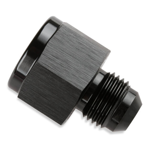 Mr. Gasket Flare Reducer, -8 AN Female to -6 AN Male, Aluminium, Adapter, Black, Each