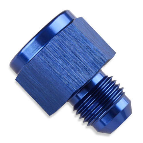 Mr. Gasket Flare Reducer, -8 AN Female to -6 AN Male, Aluminium, Adapter, Blue, Each