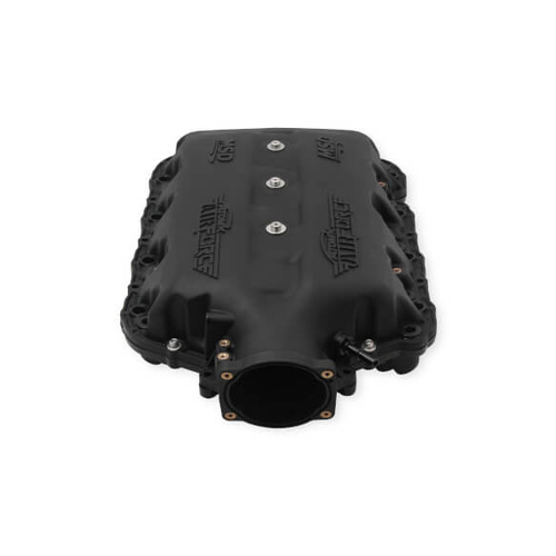 MSD Intake Manifold, Atomic AirForce, 103mm, 2-Piece, Polymer, Black, Black Letters, For Chevrolet LT1, Each