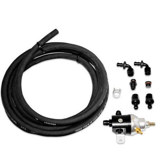 MSD Fuel Return Line, Atomic EFI, Rubber Hose, 3/8 in. Diameter, 15 ft. Length, Regulator, Kit