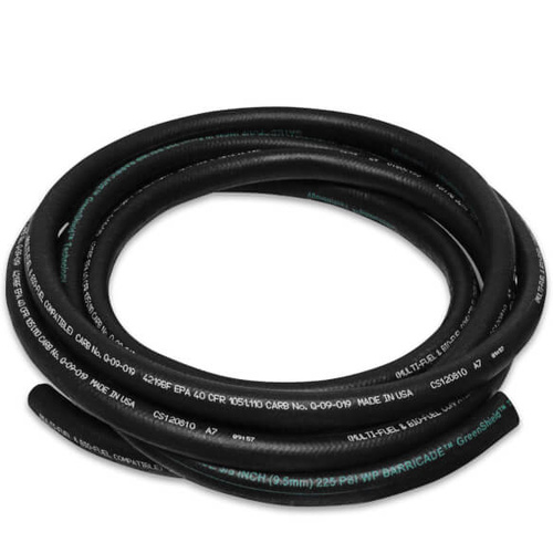 MSD Fuel Hose, 3/8 in. Size, Rubber, Black, 15 ft. Length, Atomic EFI, Each