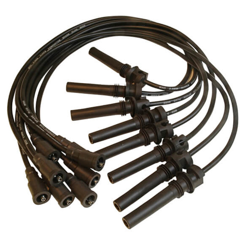 MSD Spark Plug Wires, Super Conductor, Spiral Core, 8.5mm, Black, Stock Boots, For Chrysler, For Dodge, 5.7L, Set