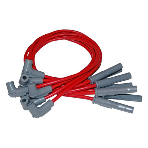 MSD Spark Plug Wires, Super Conductor, Spiral Core, 8.5mm, Red, Stock Boots, For Chevrolet, For Pontiac, 3.8L