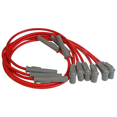 MSD Spark Plug Wires, Super Conductor, Spiral Core, 8.5mm, Red, For Buick, For Chevrolet, For Oldsmobile, For Pontiac, 3.1, 3.4L, Set
