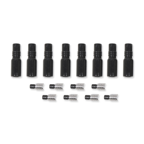 MSD Spark Plug Boot Kit, Replacement, Black, Boot And Terminal, Straight, LS/LT Style, Set of 8