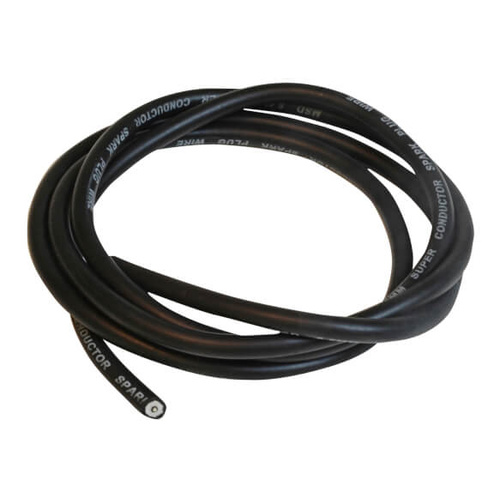 MSD Spark Plug Wire, Super Conductor, Spiral Core, 8.5mm, Black, 25 ft. Length, Each