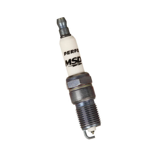 MSD Spark Plug, Standard, Tapered Seat, Iridium, 14mm Thread, 0.6910 Reach, 5/8 Hex, Each