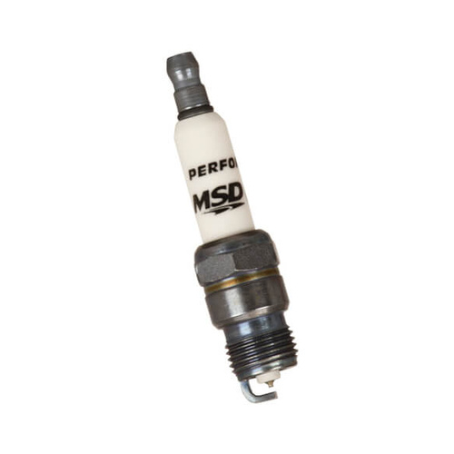 MSD Spark Plug, Shorty, Tapered Seat, Iridium, 14mm Thread, 0.4375 Reach, 5/8 Hex, Each