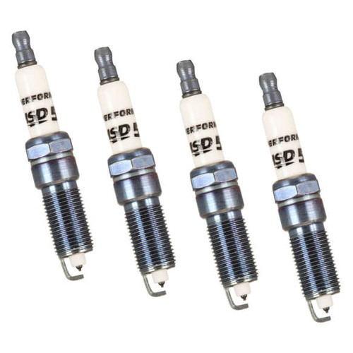 MSD Spark Plug, Standard, Tapered Seat, Iridium, 14mm Thread, 0.9840 Reach, 5/8 Hex, Set of 4
