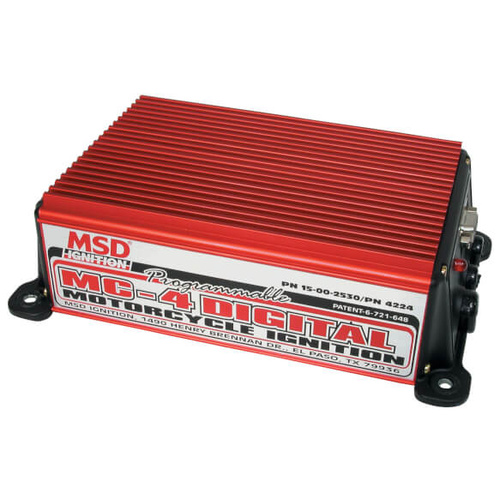 MSD Ignition Box, MC-4, Digital, Capacitive Discharge, Universal, Motorcycle Applications, Each