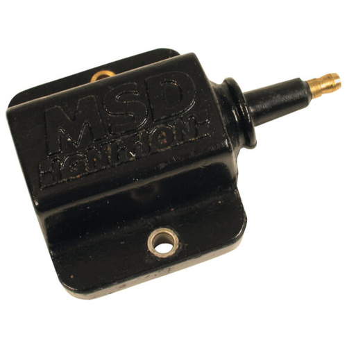 MSD Ignition Coil, E-Core, Square, Epoxy, Black, Each