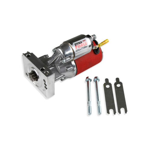 MSD Starter, DynaForce, Mini, High Speed, Red Powdercoated, For Chevrolet, Small Block/Big Block, Inline Bolt Pattern, Each