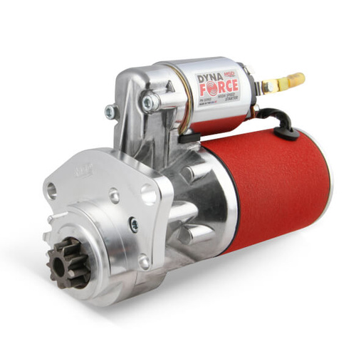 MSD Starter, DynaForce, Mini, High-Speed, Red Powdercoated, Suit 318, 440, For Chrysler, For Dodge, For Plymouth, Each
