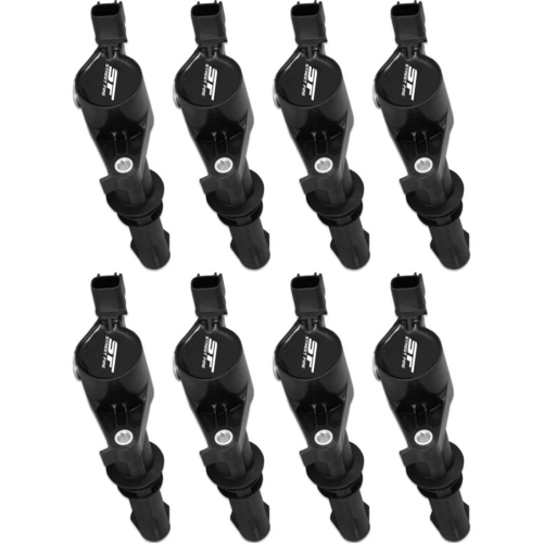 MSD Ignition Coil, 2004-2008 For Ford 4.6L/5.4L 3-Valve Engines, Black, Set of 8