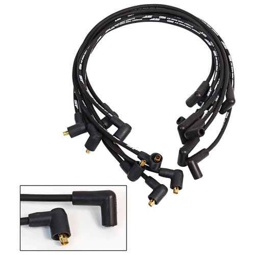 MSD Spark Plug Wires, Street Fire, 8.0mm, Black, 90 Degree Boots, For Chevrolet, For Pontiac, Small Block, Set