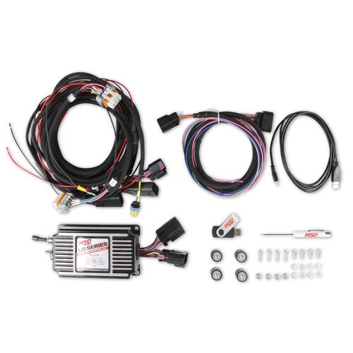 MSD Ignition Control Unit, Adjustable, Black Powdercoated, For Chevrolet, Small Block LS, Each