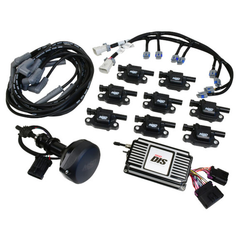 MSD Direct Ignition System, DIS, Black, Cam Sync, Coils, Ignition Box, For Ford 289/302, Kit