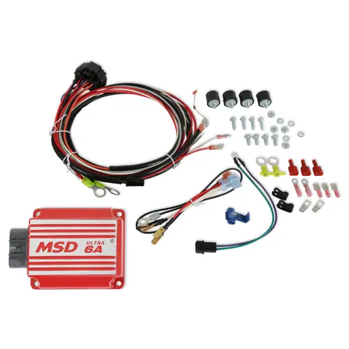MSD Ignition Boxes, Ultra 6A, Analog, Capacitive Discharge, 7 - 28 Operating Voltage, Red, Each